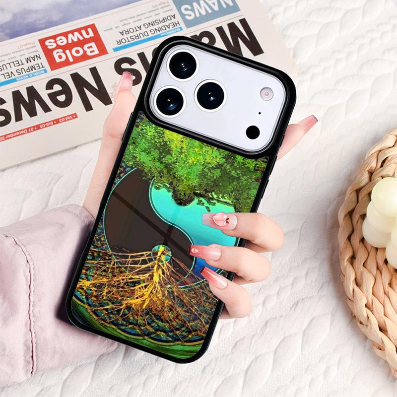 Lebensbaum Yin Yang Handyhülle Für IPhone 17 16e 15 14 13 12 11 Pro Max Air Mini Weiche Schutzhülle