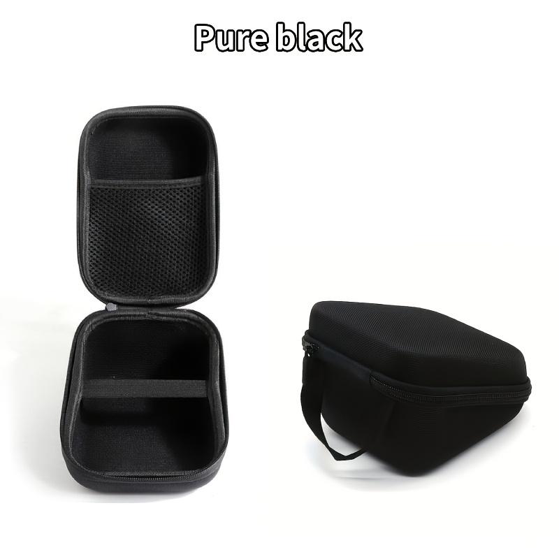 

1 шт. Прочная черная сумка для хранения тонометра с плечевым ремнем - Портативный жесткий чехол-кошелек Женский модный аксессуар чёрный