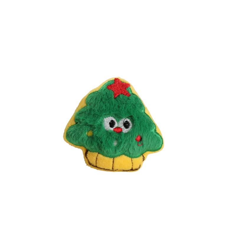 Cute Christmas Plush Cartoon Brooch - Versatile Decorative Pin for Girls