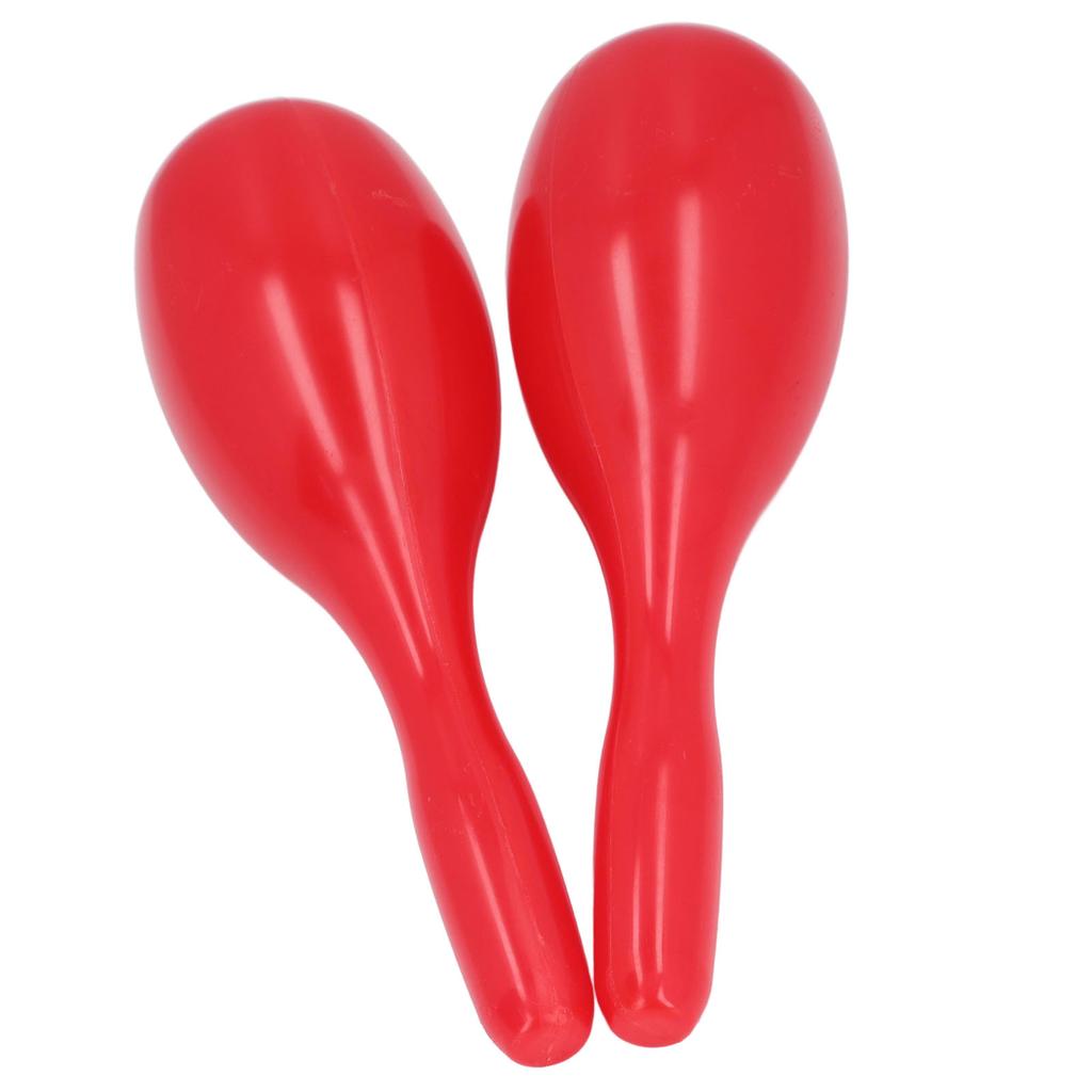 2 Stück Musik Maracas Oval Geformte Kunststoff Handperkussion Rassel Musikinstrument für KTV Party