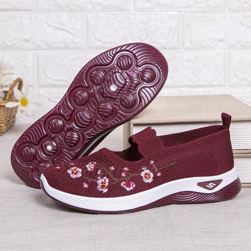 Letnie damskie buty płaskie z siateczki Damskie buty Codzienne buty sportowe Oddychające buty codzienne dla kobiet