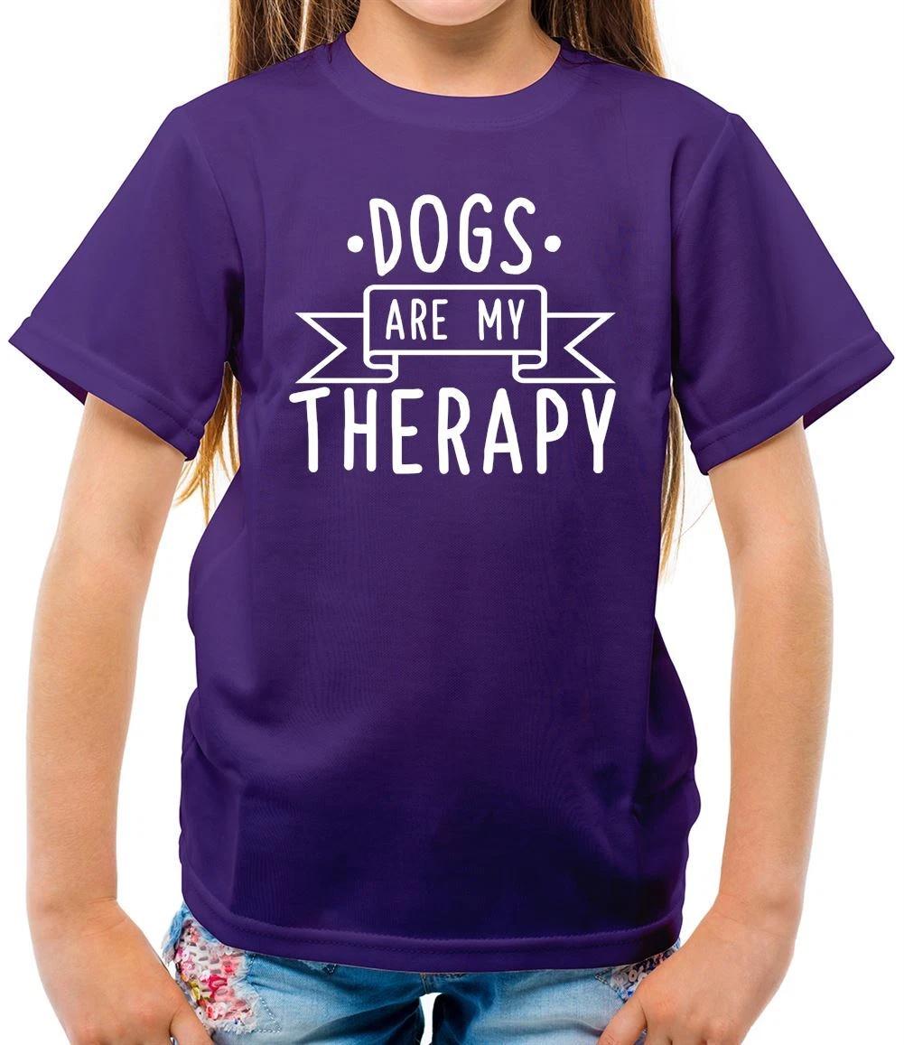 Dogs Are My Therapy - Kids T-Shirt - Dog Pet Cute Love Puppy Labrador 130
