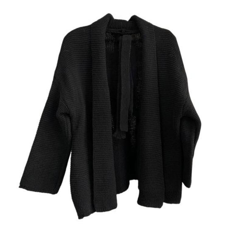 Fall Winter Warm Women Oversized Knitted Cardigan Casual Open Front Long Sleeve Sweater Coat Outerwear