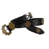 Trendy PU Leather Belt Embossed Pattern Waist Belt Casual Business Waistband for Trendy Outfits