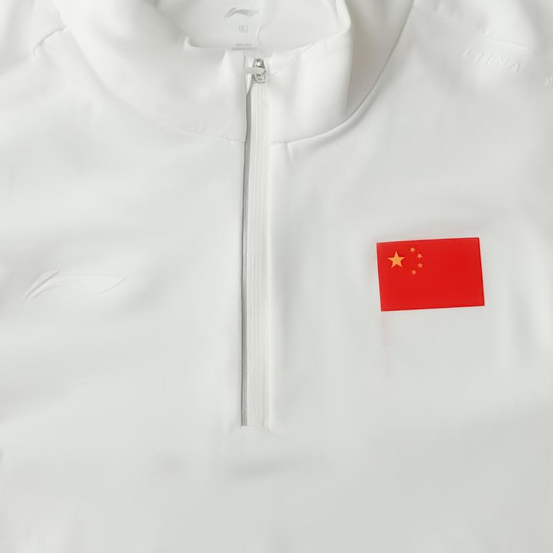 Li-Ning Casual Breathable Comfortable National Flag Long Sleeve T-Shirt Unisex Tops ATLV293-1