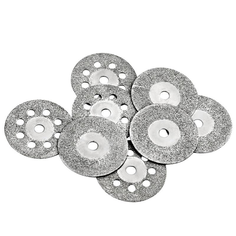 10-Piece 22mm Diamond Grit Cutting Discs for Electric Grinder - Suitable for Jade, Amber, Gemstones, and Stone.