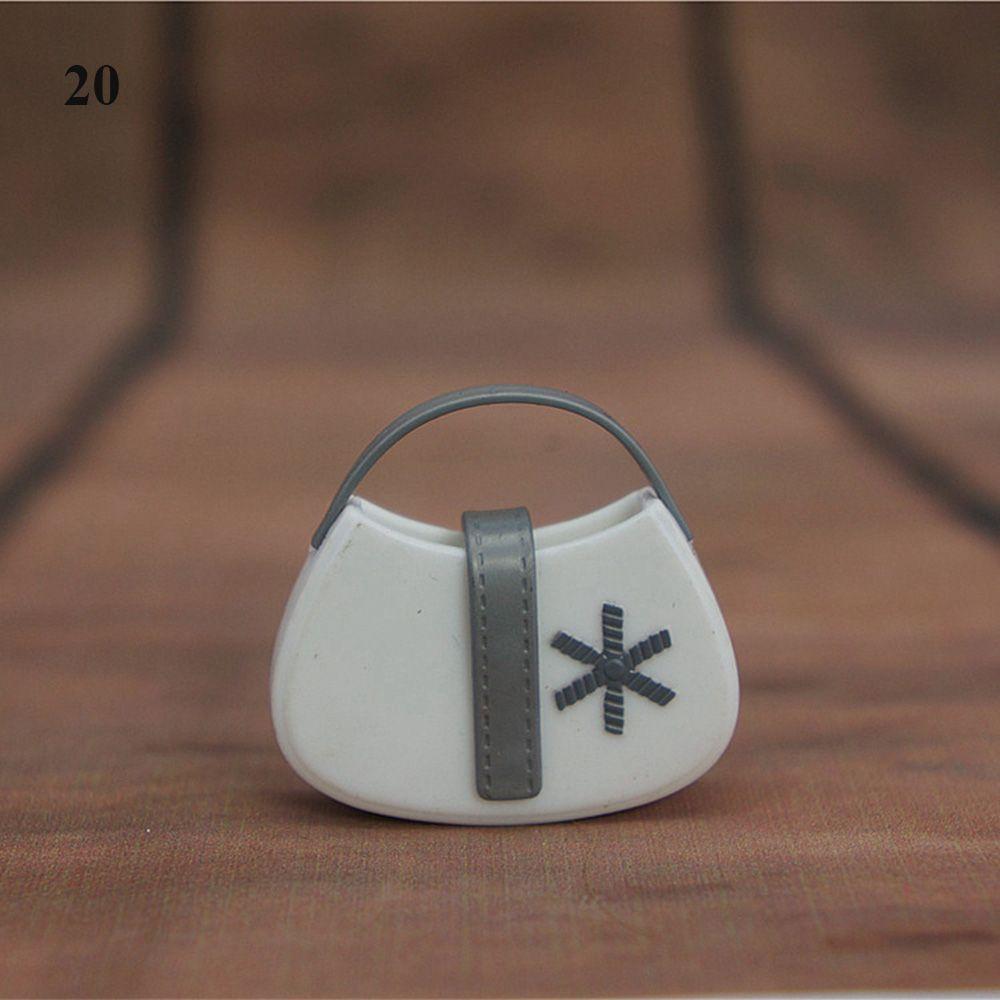 34 Styles Fashion Dollhouse Kids Toys 1/6 Doll Accessories Lady Plastic Bag Dolls Handbag Purse