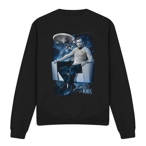 Star Trek Unisex Adult CaptainÂ´s Chair Sweatshirt