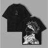 T-shirt Stampata Satoru Gojo di Jujutsu Kaisen, T-shirt Lavata Unisex, Maglietta Vintage in Cotone di Alta Qualità