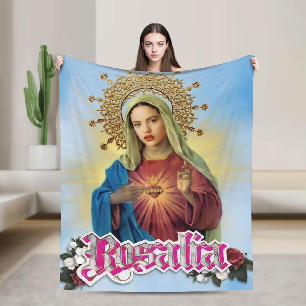 Rosalia Lux  Warm Soft Blanket  Picnic Plush Bedding Throws Fluffy Home Decor Flannel Bedspread Sofa Bed Cover