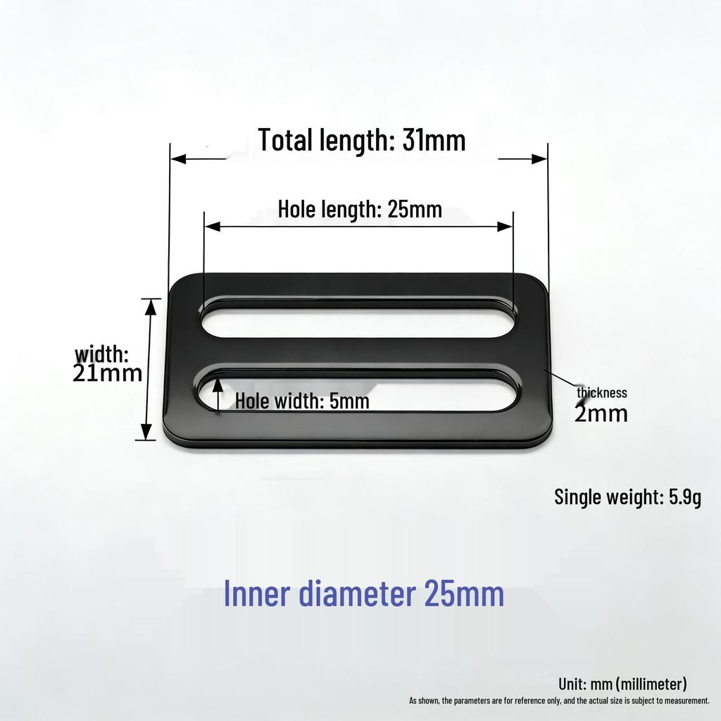 304 Stainless Steel Irregular D-Ring Buckle for Straps and Bags - Light Luxury Accessory
