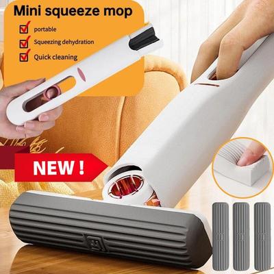 Mocio da tavolo portatile Mini mocio strizzabile per la casa Cucina per la scrivania Strumenti per la pulizia della casa Mocio ad acqua Strumenti per la pulizia della casa Mocio per la pulizia