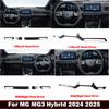 LHD RHD For MG3 Hybrid 2024 2025 ABS Carbonfiber Front Dashboard Center Control Air Conditions Outlet Cover Panle Cover Stickers