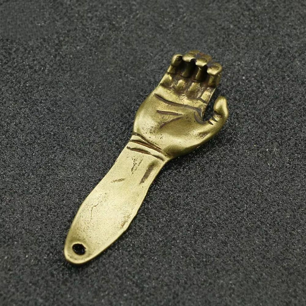 Home Decoration Metal Bottle Opener Retro Brass Helping Hand Keyring  Desktop trinkets