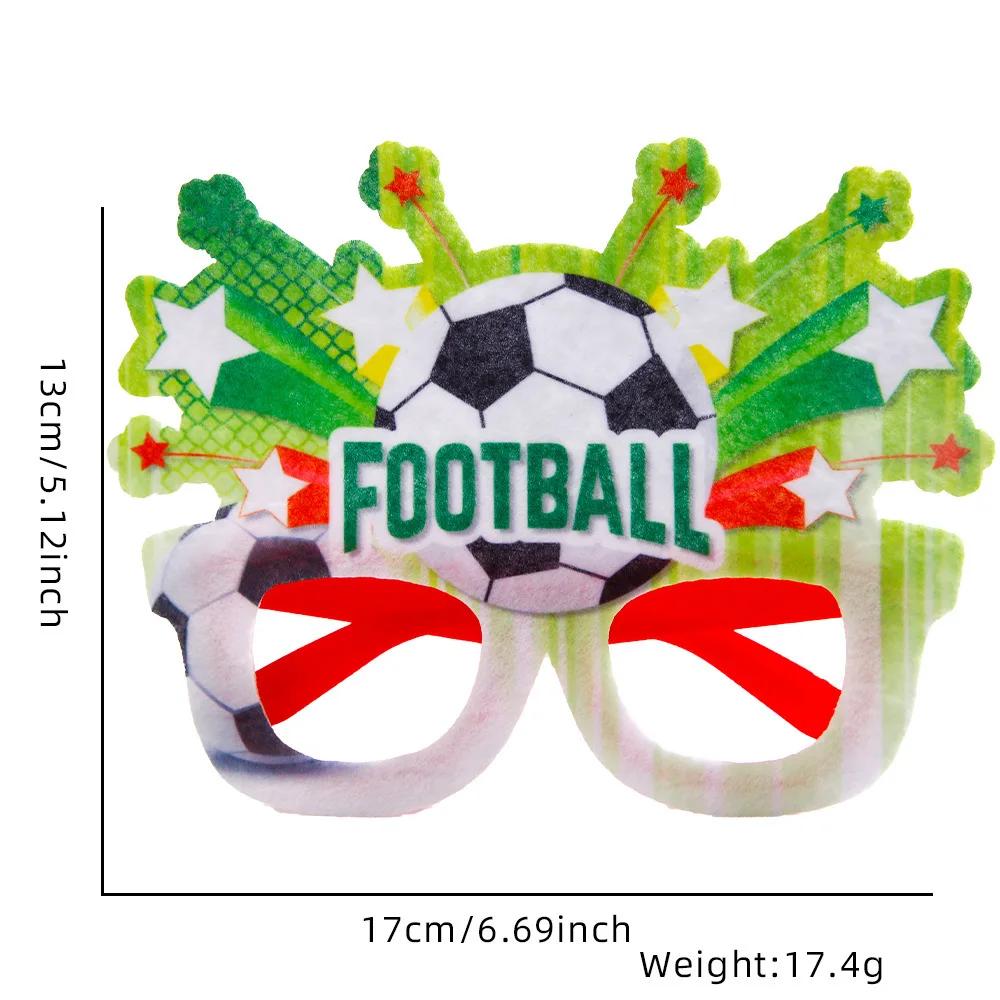 Football Eyeglasses Soccer Tournament Sports Party Favor Decorations Frame Eyeglasses Props for Football Carnival Celebrations