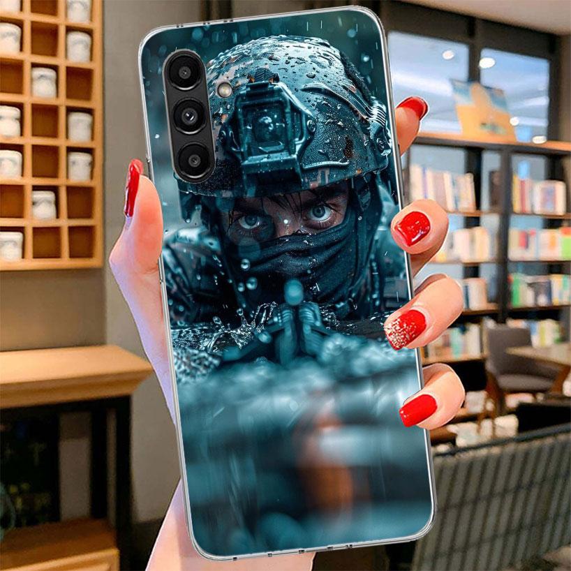 Military Army Special Forces Phone Case For Samsung Galaxy A17 A37 A57 A16 A26 A36 A56 A15 A25 A35 A55 A14 A24 A34 A54 A13 A23 A