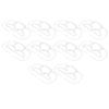 10Pcs Mask Brace Antifog Food Grade Silicone Freely Foldable Reusable Mask Support Frame for Outdoor   School