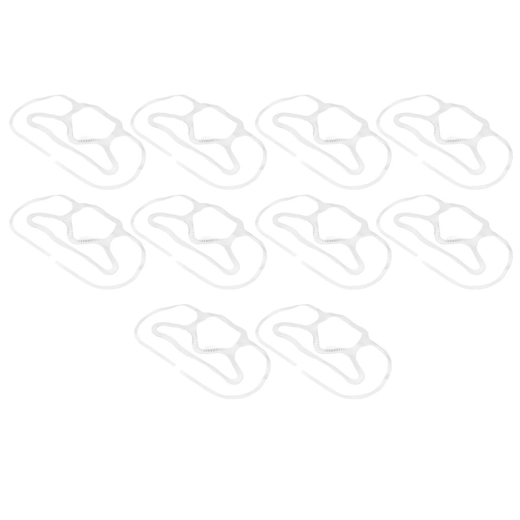 10Pcs Mask Brace Antifog Food Grade Silicone Freely Foldable Reusable Mask Support Frame for Outdoor   School