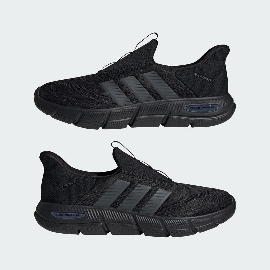 adidas CLOUDFOAM FLEX LOUNGE RAPIDFIT HQ2569 Men's Sportswear Sneakers Core Black / Grey Six / Core Black