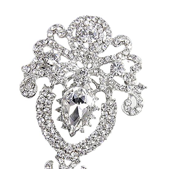 Brooch Exquisite Crown Design Luxury Fashion Diamante Brooch Pin for Holiday