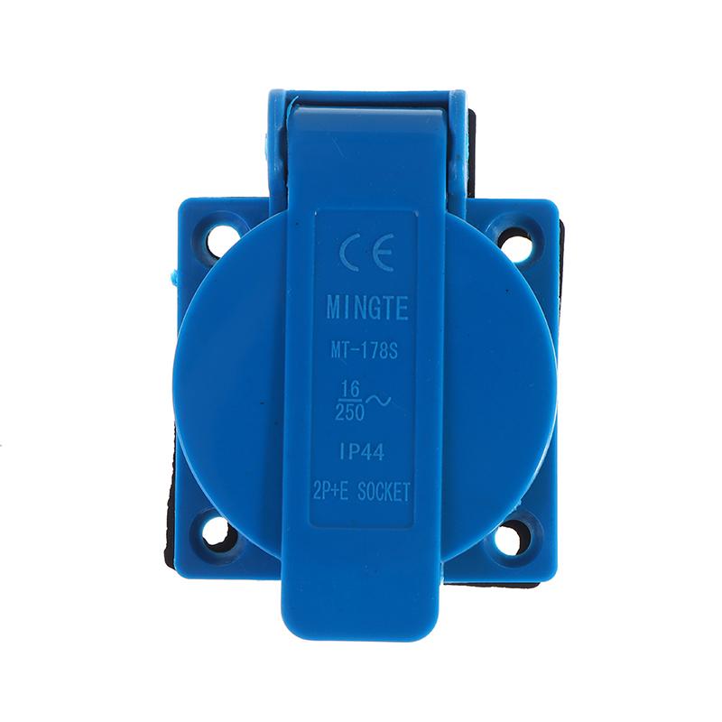 Industrial Waterproof Socket EU Socket Copper Contact Body EU Plug