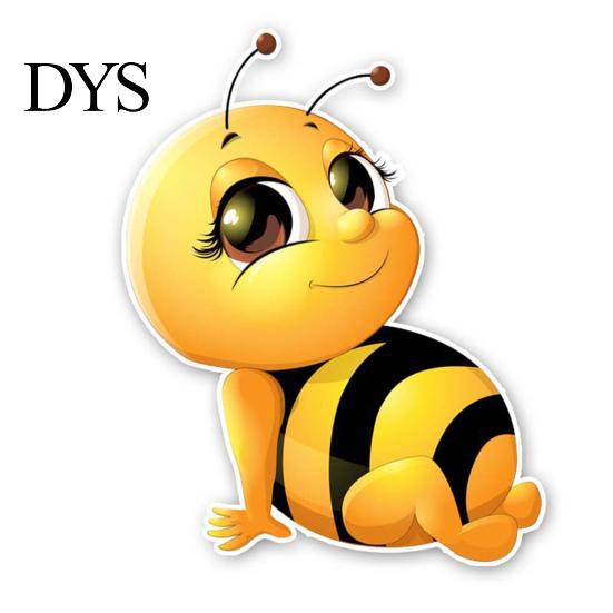 Auto Sticker Muur Cartoon Bijenpatroon PVC Decal Koelkast Deur Decoratie voor Kleine