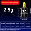 5Pcs Fishing Weights Kit Water Drop Sink Adjustable Proportional Fishing Alert Compact Weight Cylindrical Scale Fishing Tackle