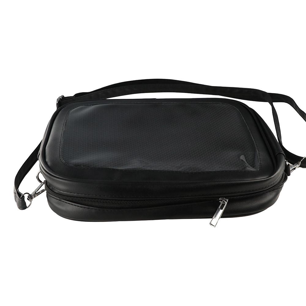 PU Solid Color Itabag Zipper Bag Shoulder Bag Casual Transparent Bags  Women