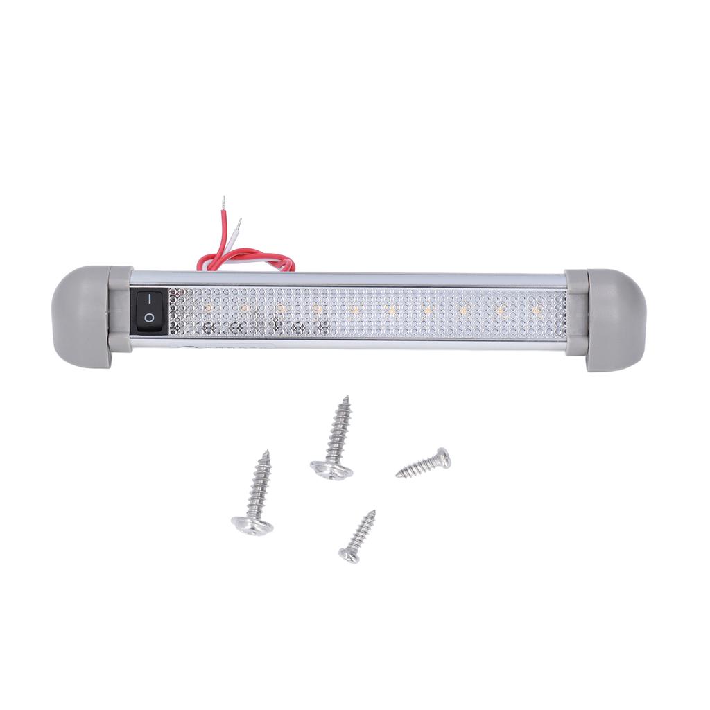 8.9in LED Awning Light Bar DC12V/24V 2W 180° Rotation IP66 Waterproof 720LM ON OFF Switch for RV Boa
