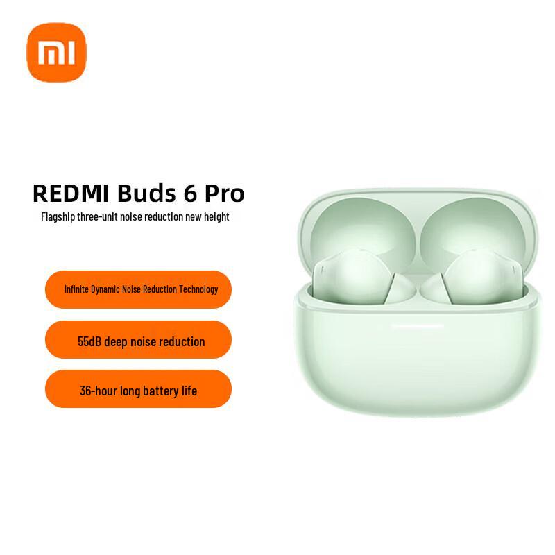 Xiaomi Redmi Buds 6 Pro Wireless Earbuds with 55dB ANC