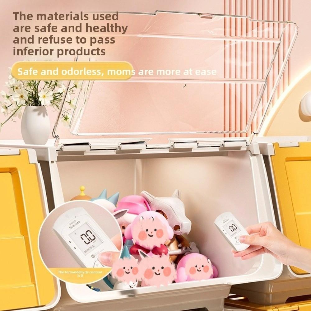 Stackable Flip Cover Storage Box Multi-Size Children's Playroom Organizer  Children's Playroom