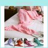 Cozy Mermaid Tail Blanket Soft Knitted Acrylic Blanket For Modern Minimalist Decor