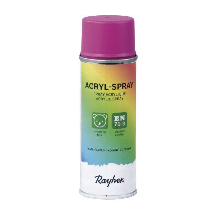 Spray acrylique, Boîte 200ml, rose oeillet