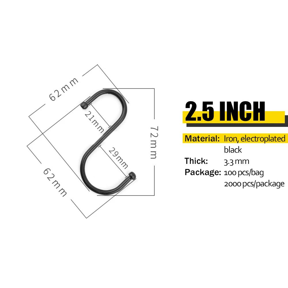 5/10/20PCS S formă cârlig metalic bucătărie oală căni raft baie dormitor balustradă umeraș haine saci prosoape plante agățat cârlige S