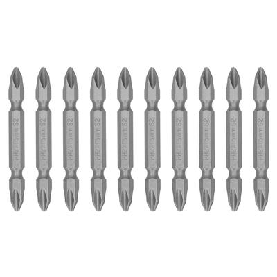 65mm PH2 Screwdriver Bits Magnetic Electric Screwdriver Head S2 DoubleHead Cross Bit(Sand Blast )