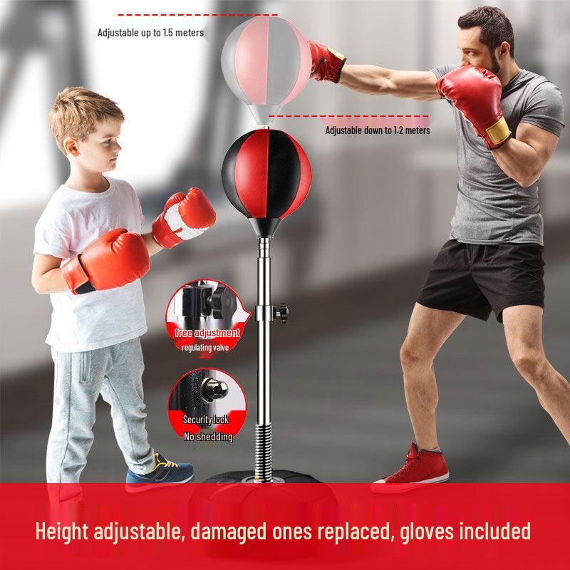 Adjustable Speed Ball Target for Indoor Boxing Training - Suitable for Adults & Children