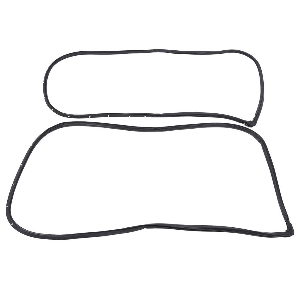 2PCS Front Door Opening Weatherstrip 72310 S84 A01 Left and Right Side Rubber Door Weatherstrip Moulding Seal for
