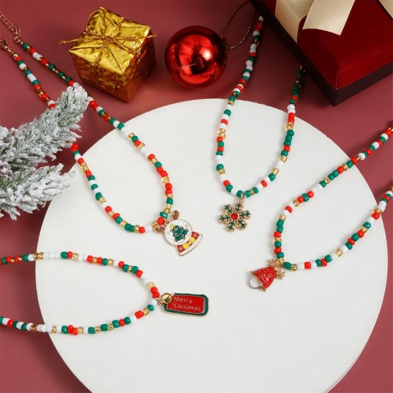 Fanciful Multicolored Sequined Mixture Necklace Comfortable Christmas Decoration For Parties School Incidents Parades