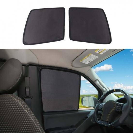 Memory Steel Front Row Window Screens Net For Nissan Frontier 2013-