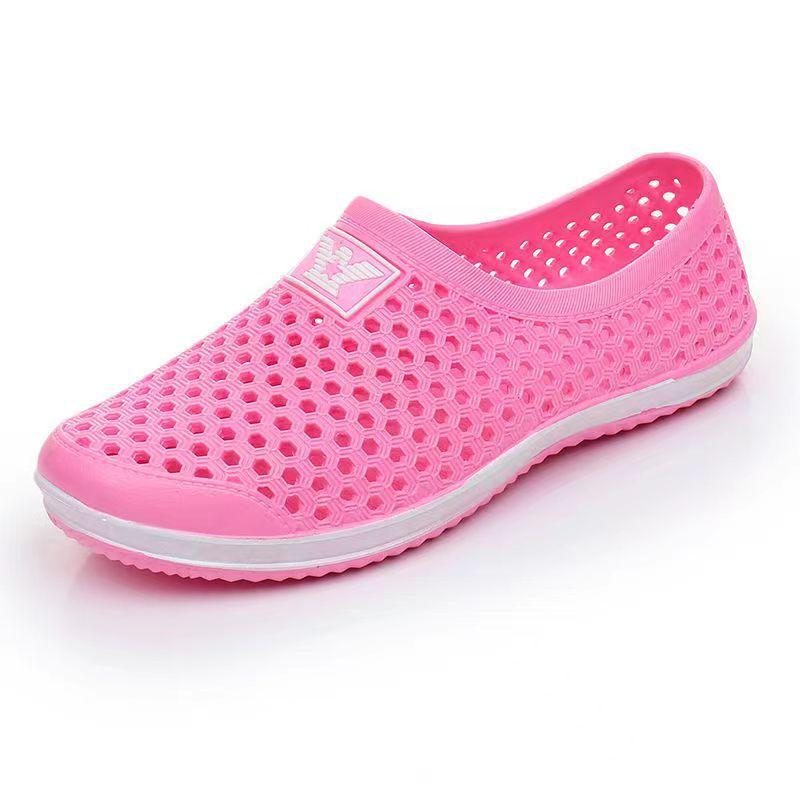 Couples Summer Color Hole Shoes Slippers For Outdoor Wear