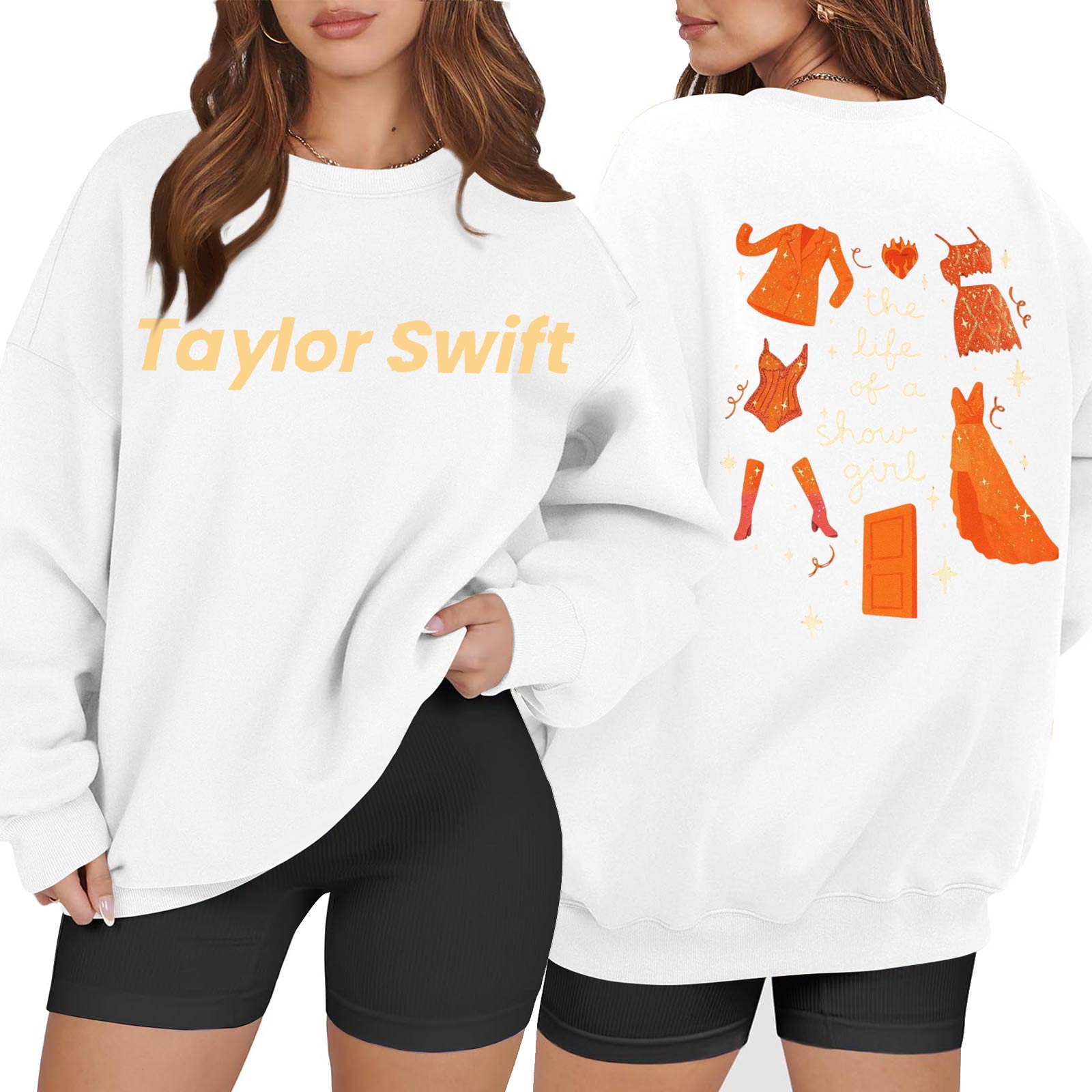 

Women s Casual Fashion Long Sleeve Printed Round Neck Sweatshirt Top S