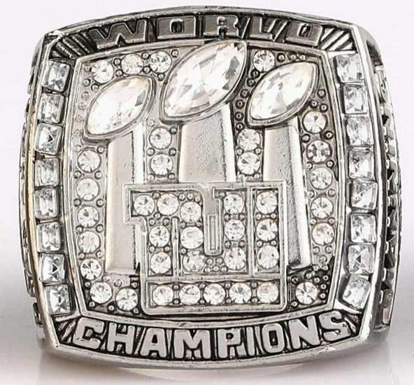 Реплика перстня чемпиона Супербоула 2007 года команды New York Giants - Коллекционный сувенир НФЛ Size 11