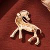 Luxury Vintage Horse Brooches For Women Men  Year Of The Horse Animal Party Office Brooch Pin Jewelry Accessories