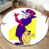 Dastardly Round Area Rug,Carpet Rug for Living Room Bedroom Sofa Playroom Decor,Non-slip Floor Mat