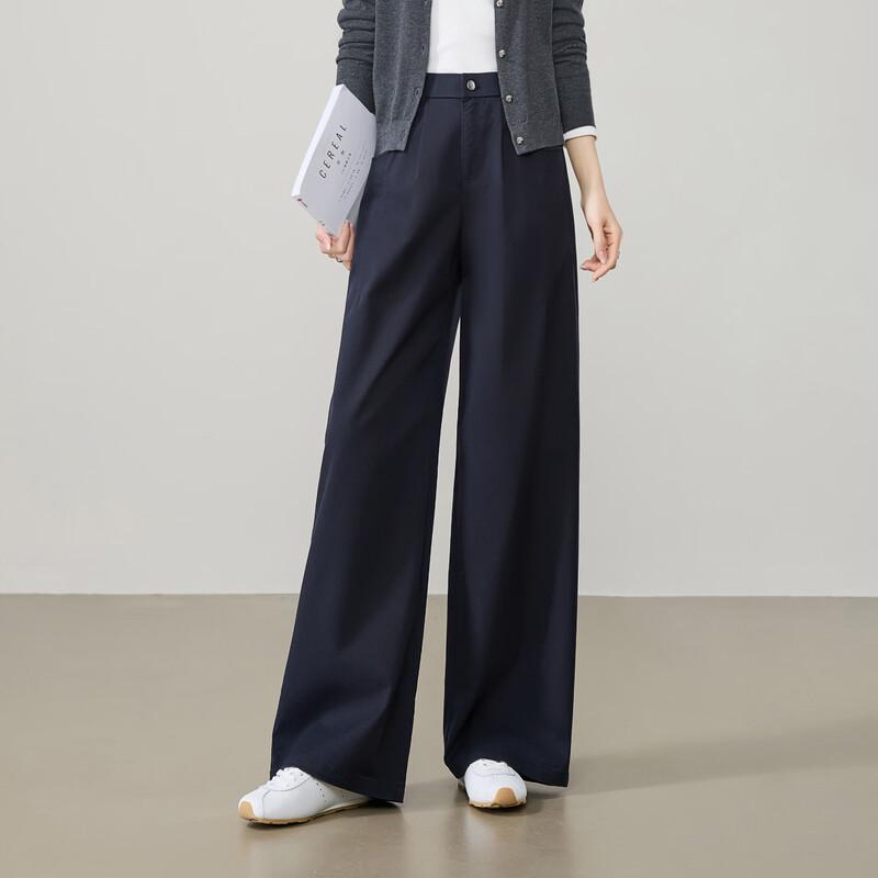 ESE-Y Women s Lyocell Cotton High-Waist Wide-Leg Pants 31