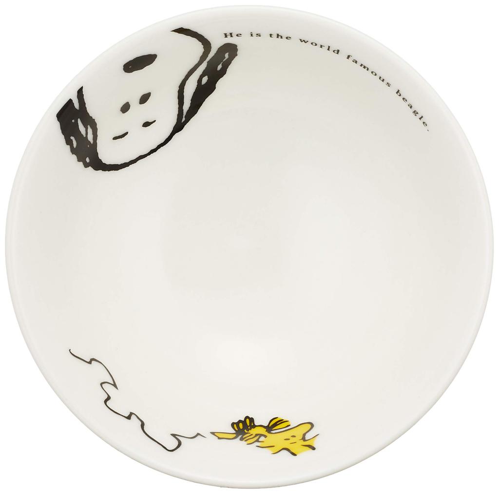 Snoopy Joy Rice Diameter 606130 "Peanuts" Bowl, 10.5cm, White,