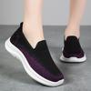 Summer new old Beijing cloth shoes one pedal casual women's single shoes flying woven breathable women's shoes soft sole comfortable mother shoes