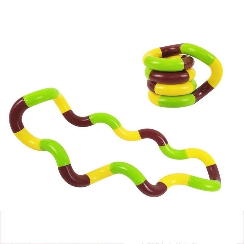 Tangle Fidget Flexible Twistable Decompression Toy Hand-Eye Coordination Training Relax Toy Anxiety Relief Heal for ADHD Autism