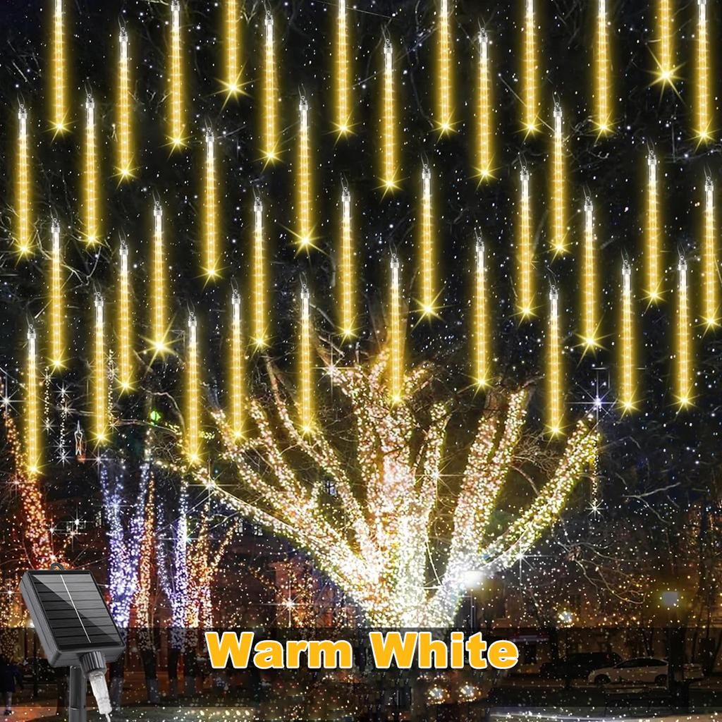 30/45CM Solar Meteor Shower Lights Waterproof LED Ambient Lights Outdoor Hanging Decoration Lighting for Tree Party Christmas