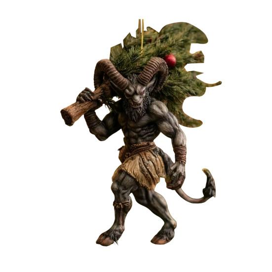 Christmas Ornaments Scary Folklore Xmas Tree Hanging Decoration Horror 2D Acrylic Ornaments for Xmas Tree Holiday Party Decoration